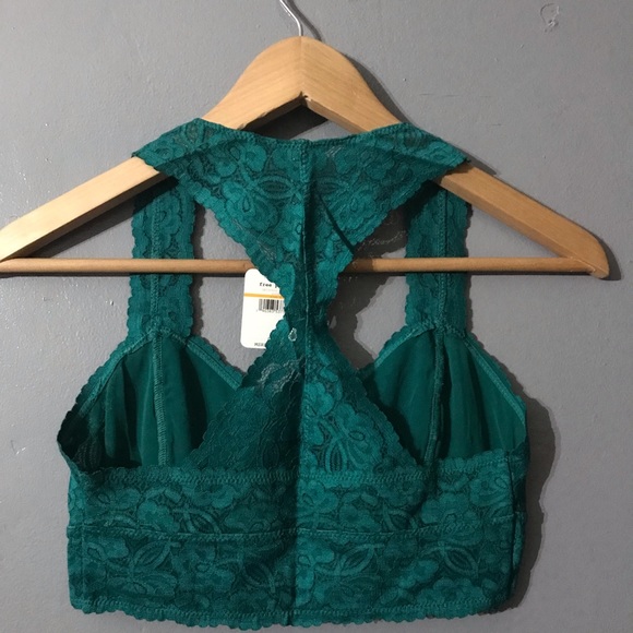 New Free People Galloon Lace Racerback Bralette - Picture 3 of 5